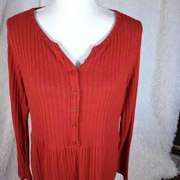 ART CLASS BURNT ORANGE GIRLS COZY HENLEY DRESS SZ.XL EUC - Picture 3 of 8